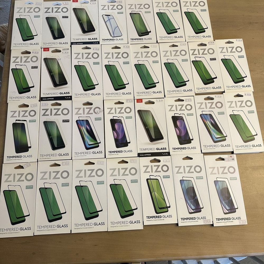 Zizo Tempered Glass Screen Protector Lot Clear IPhone 13 Moto G Cricket Ovation2